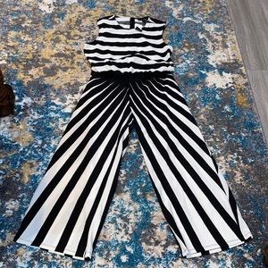 Black & White striped jumpsuit